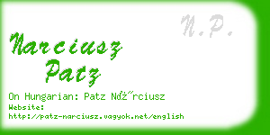 narciusz patz business card